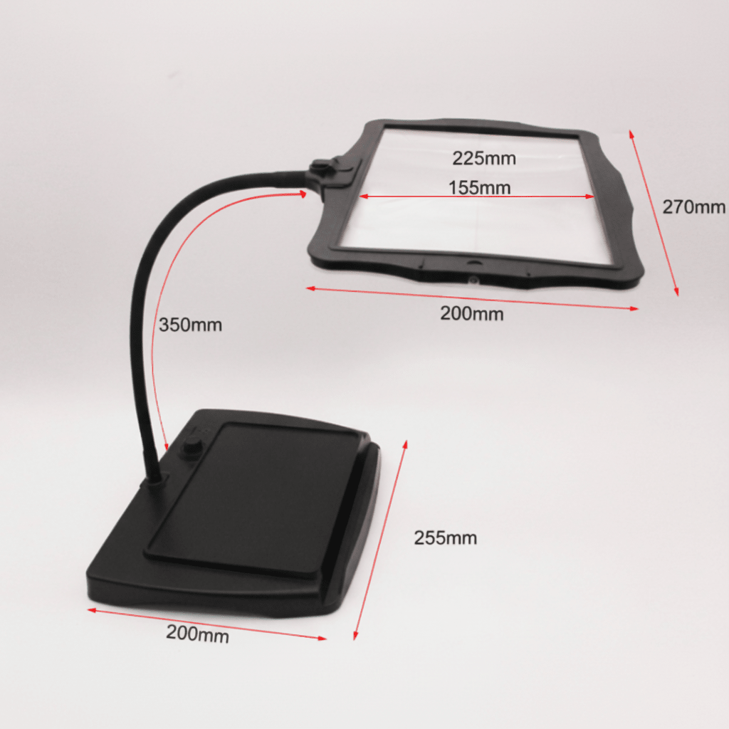 LuminaCraft Pro Floor Lamp With 3x Magnifier For Precise Work | Temsk