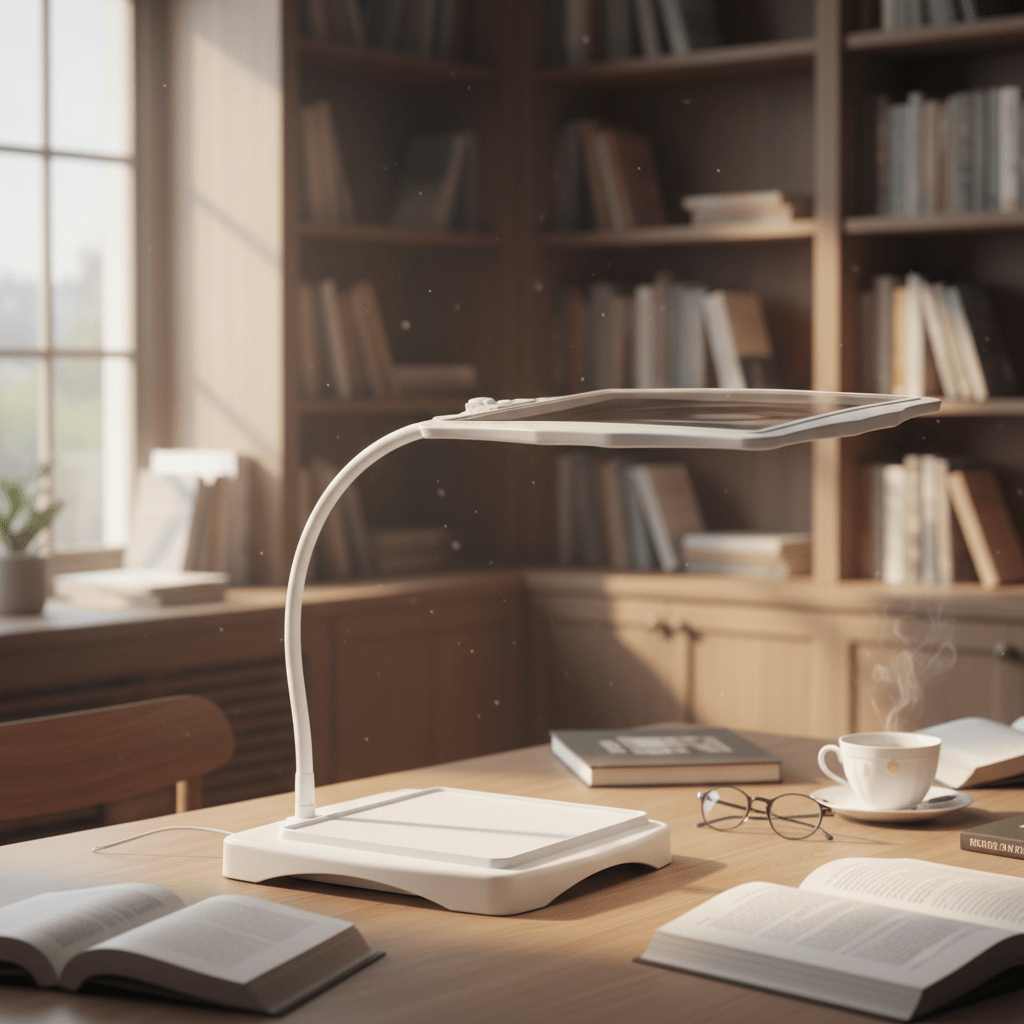 LuminaCraft Pro Floor Lamp With 3x Magnifier For Precise Work | Temsk