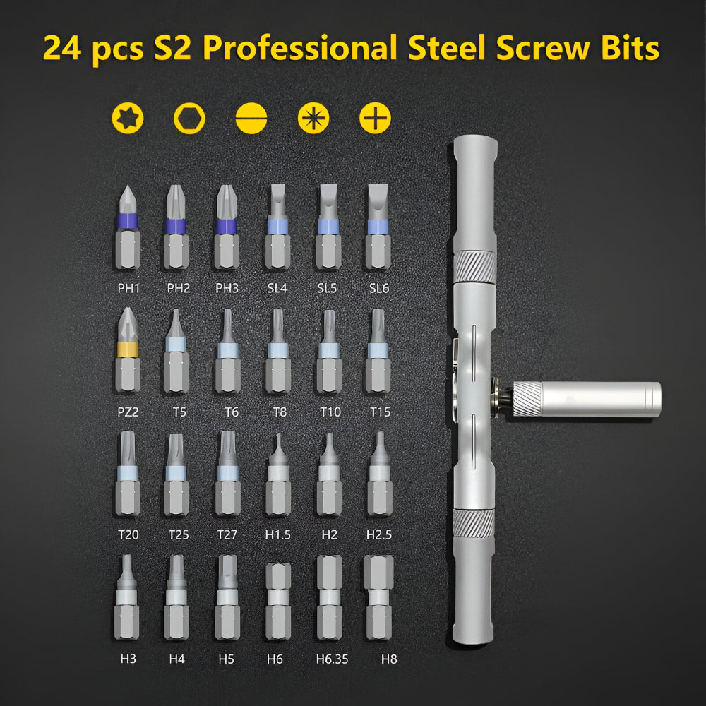 Magnetisches Ratschen-Schraubendreher-Set mit Präzisionswerkzeug-Kit | Temsk