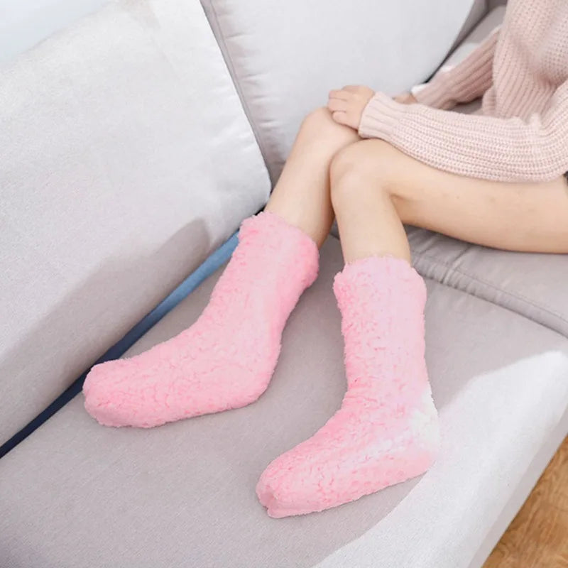 Luma Warm Cashmere Socks Designed For Women With Non-Slip Grip | Temsk