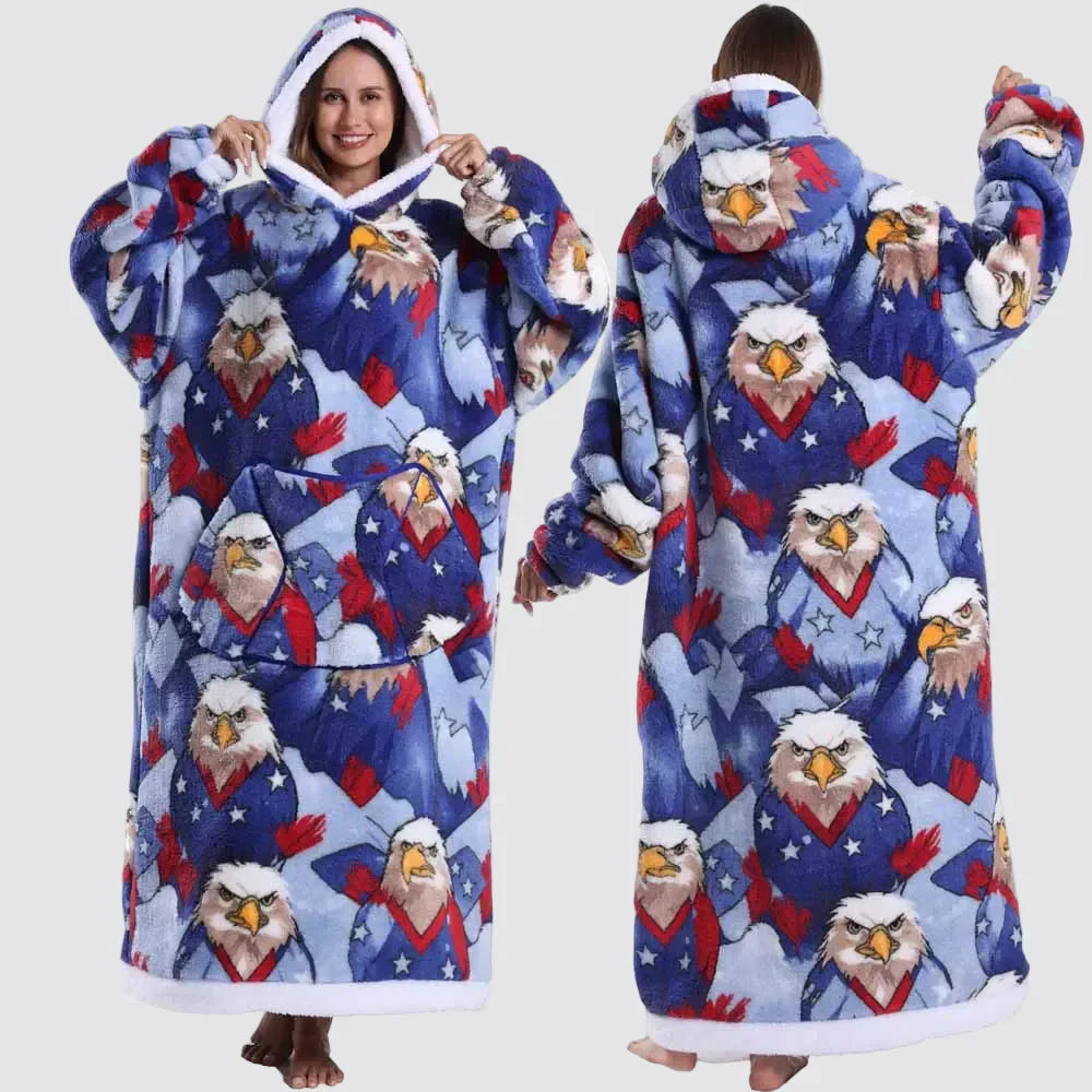 Cozy Oversized Wearable Hoodie Blanket For Adults All Day Comfort | Temsk