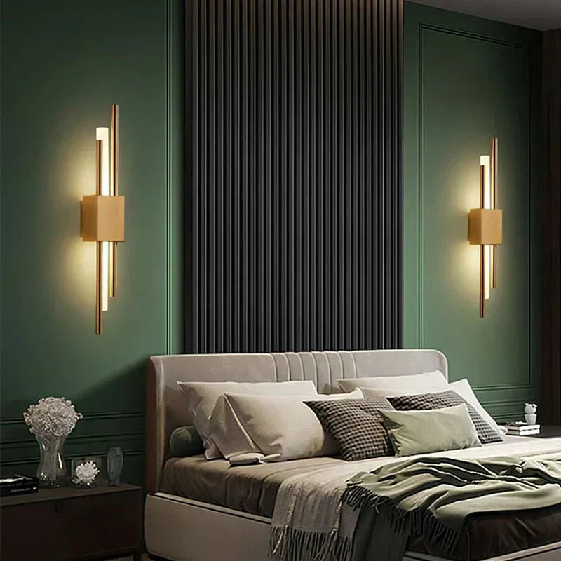 NovaGlow moderní LED nástěnné světlo z kovu a akrylu se třemi barvami světla | Temsk