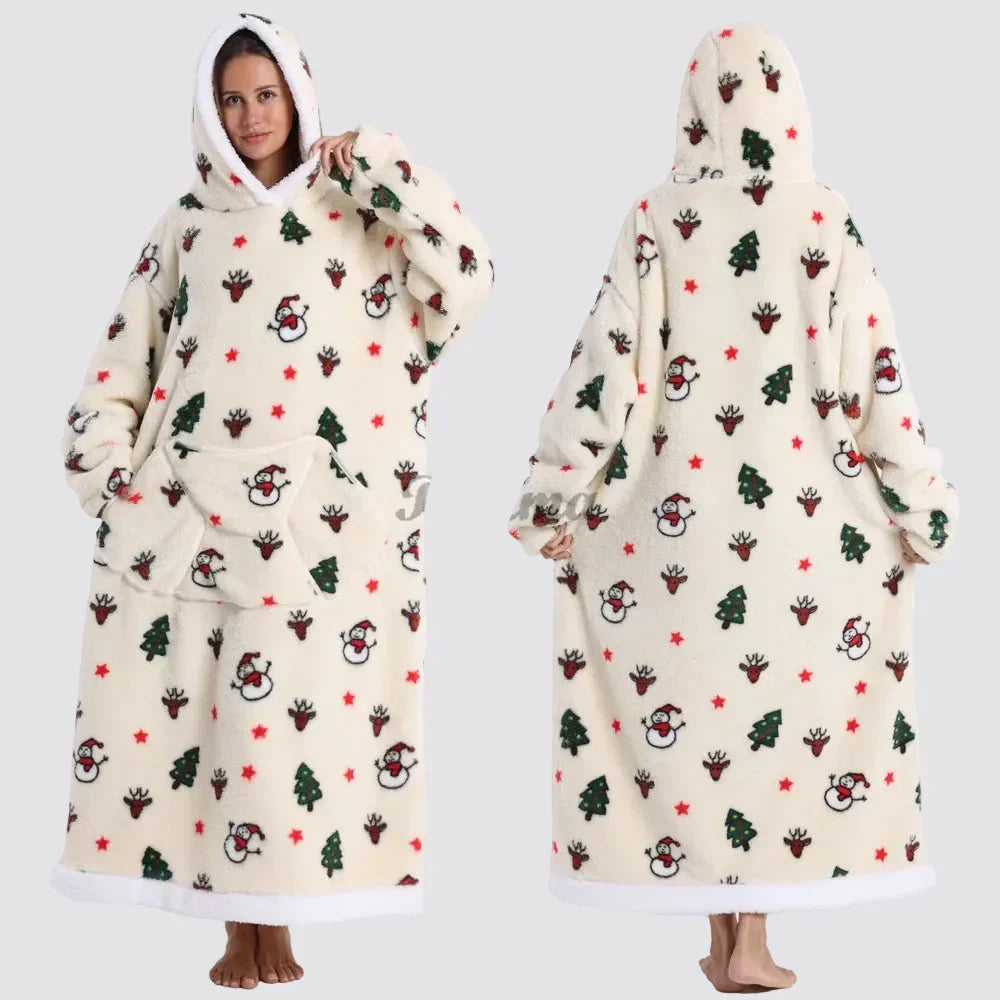Cozy Oversized Wearable Hoodie Blanket For Adults All Day Comfort | Temsk