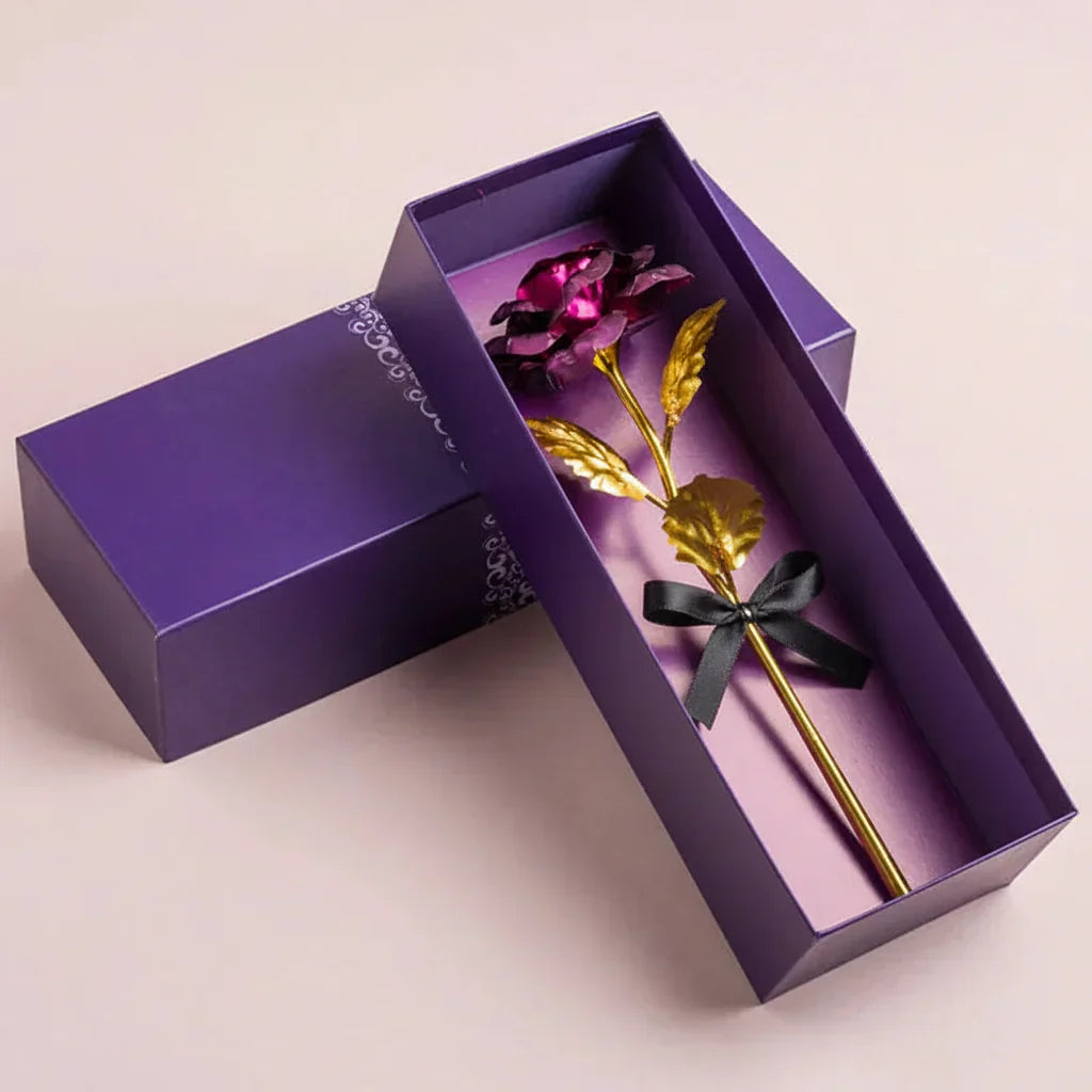 Rosen-Geschenkbox mit Künstlicher Blumenpräsentation zum Muttertag | Temsk