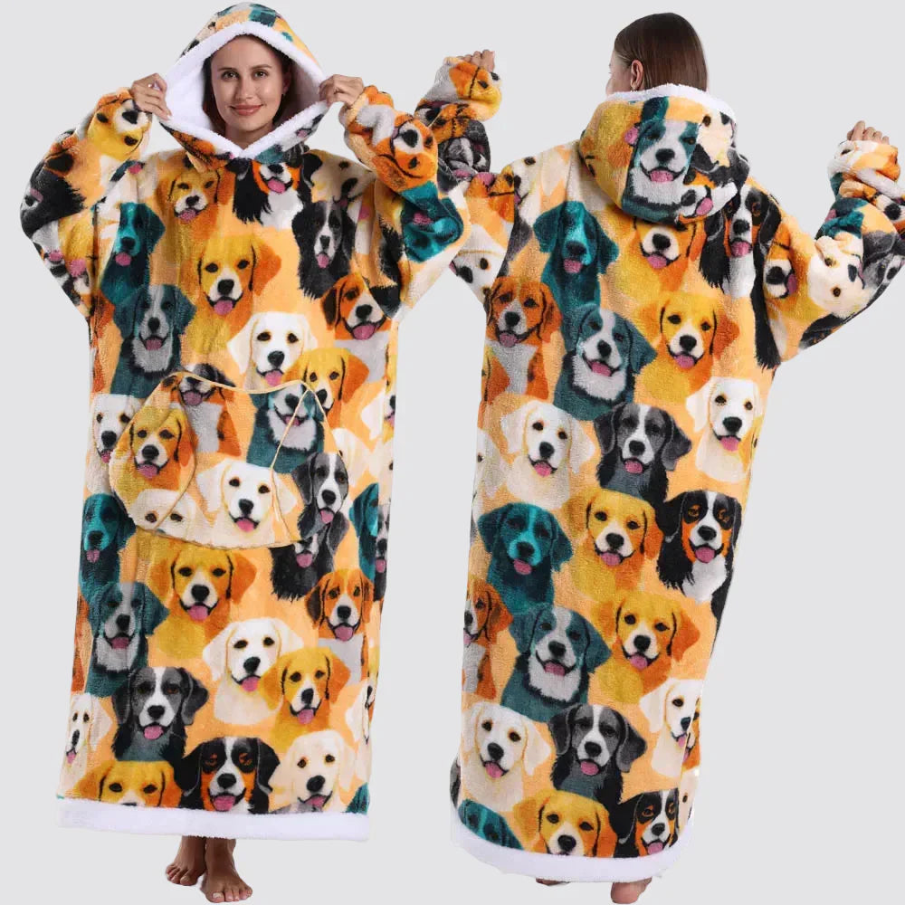 Cozy Oversized Wearable Hoodie Blanket For Adults All Day Comfort | Temsk
