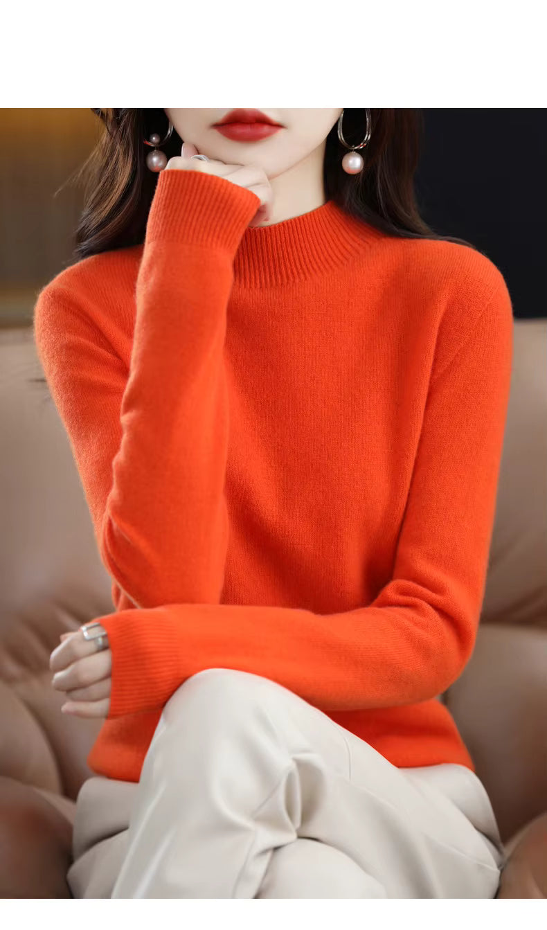Aurelia Women's 100 Percent Wool Cashmere Pullover For Fall And Winter | Temsk
