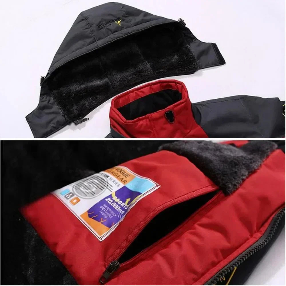 Men's Ultimate Winter Parka Hooded Insulated Jacket, Waterproof And Windproof Anorak | Temsk