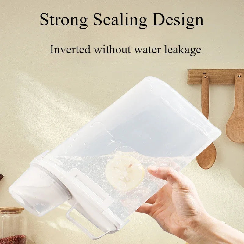 2.5L Airtight Container For Rice, Cereal And Flour With Dispenser And Measuring Cup | Temsk