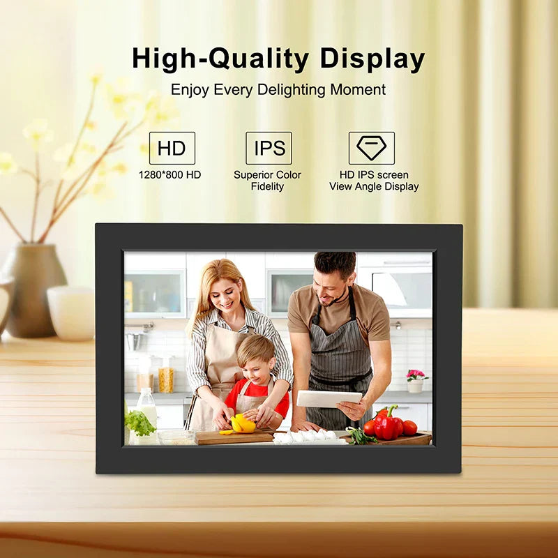 Memora WLAN-Fotorahmen mit IPS-HD-Touchscreen und 32GB Speicher | Temsk