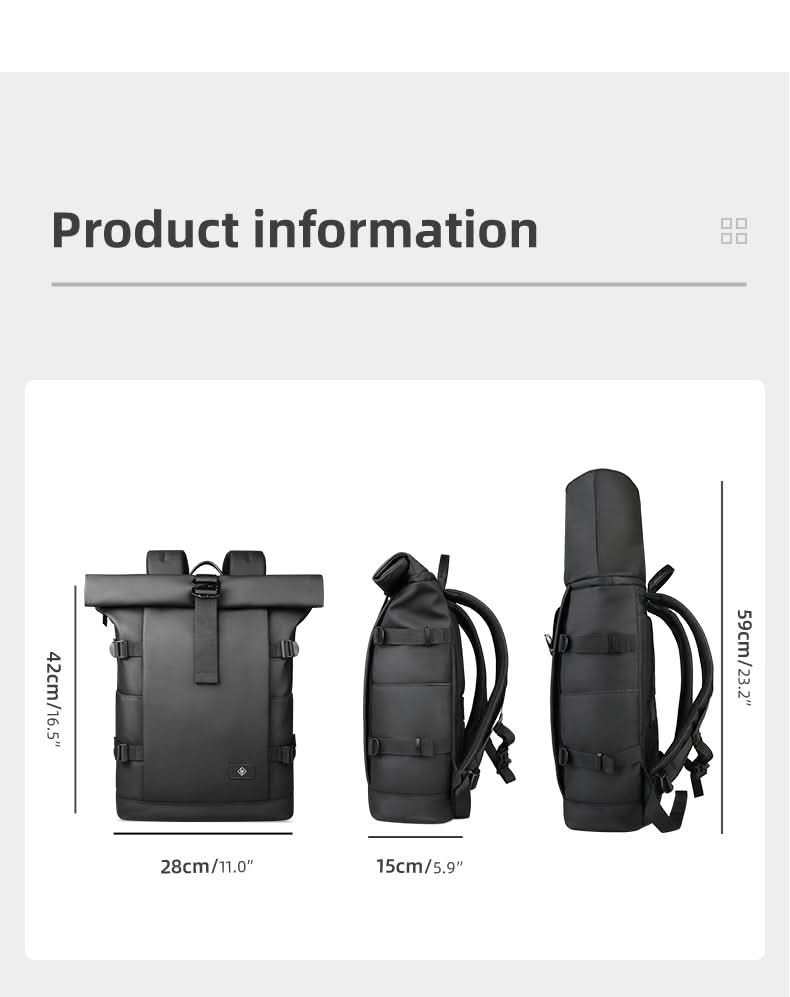 TrailNova Expandable Outdoor Backpack With Laptop Compartment And Large Capacity | Temsk