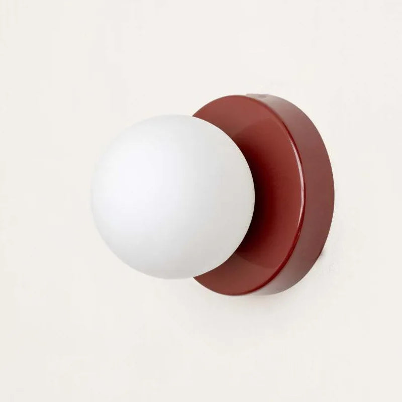 Macaron LED-Wandlampe mit farbigem Glas für moderne Innenräume | Temsk