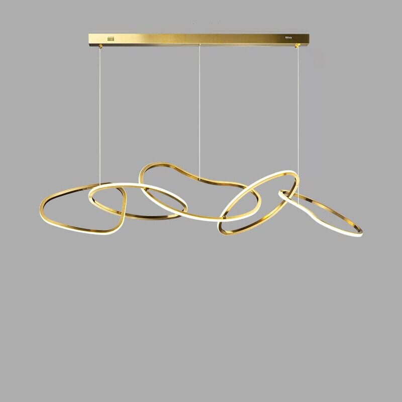 Vela Ring Pendant Light In Rose Gold Or Gold Finish | Temsk