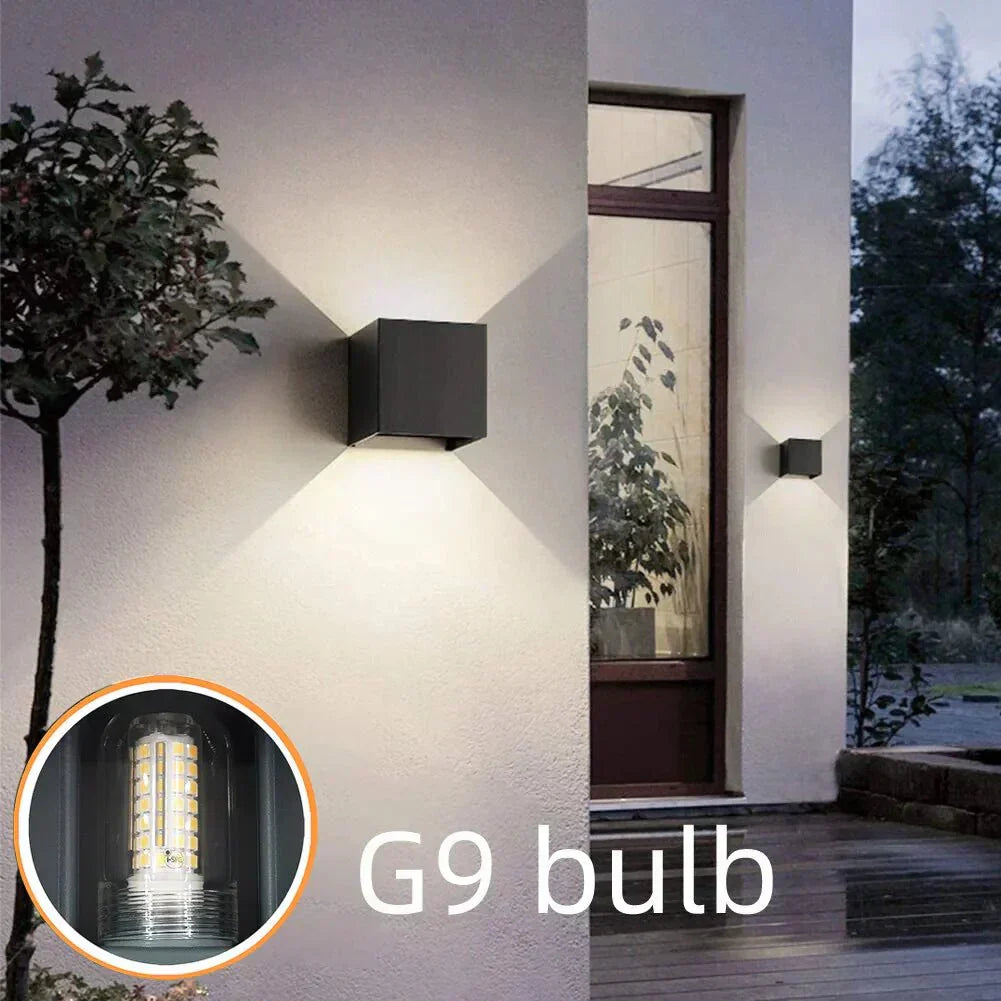 NovaGlow Modern Waterproof LED Wall Light IP65 Aluminum | Temsk