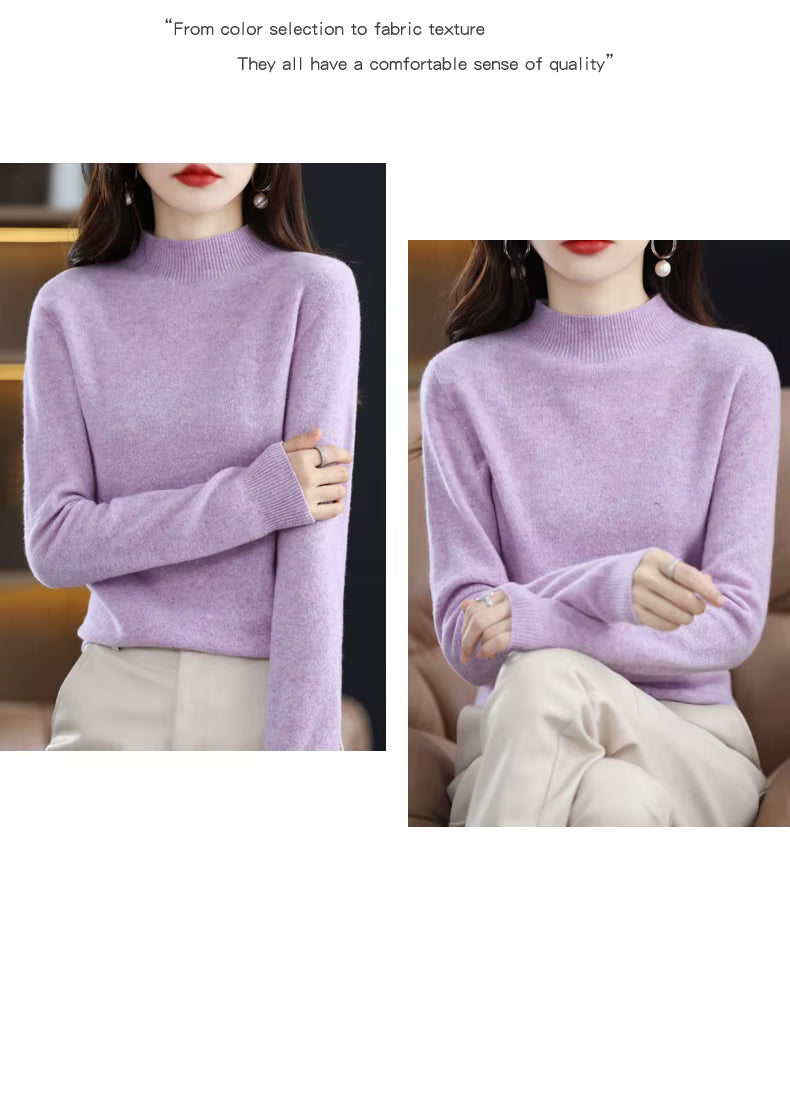 Aurelia Women's 100 Percent Wool Cashmere Pullover For Fall And Winter | Temsk