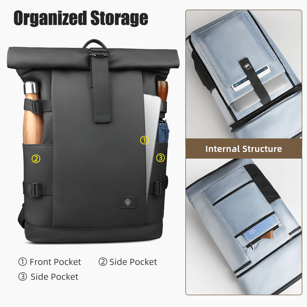 TrailNova Expandable Outdoor Backpack With Laptop Compartment And Large Capacity | Temsk