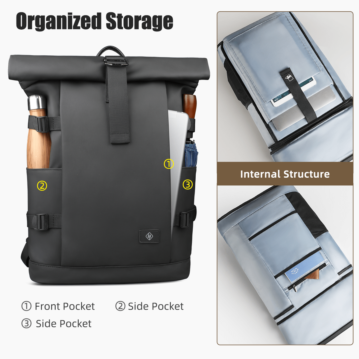 TrailNova Expandable Outdoor Backpack With Laptop Compartment And Large Capacity | Temsk