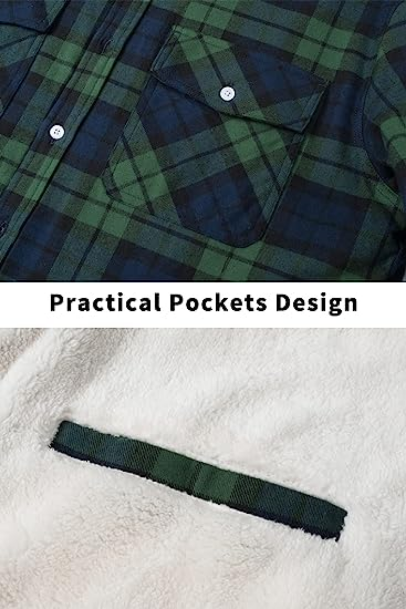 Lyrenox Classic Plaid Jacket With Fleece Lining Style | Temsk