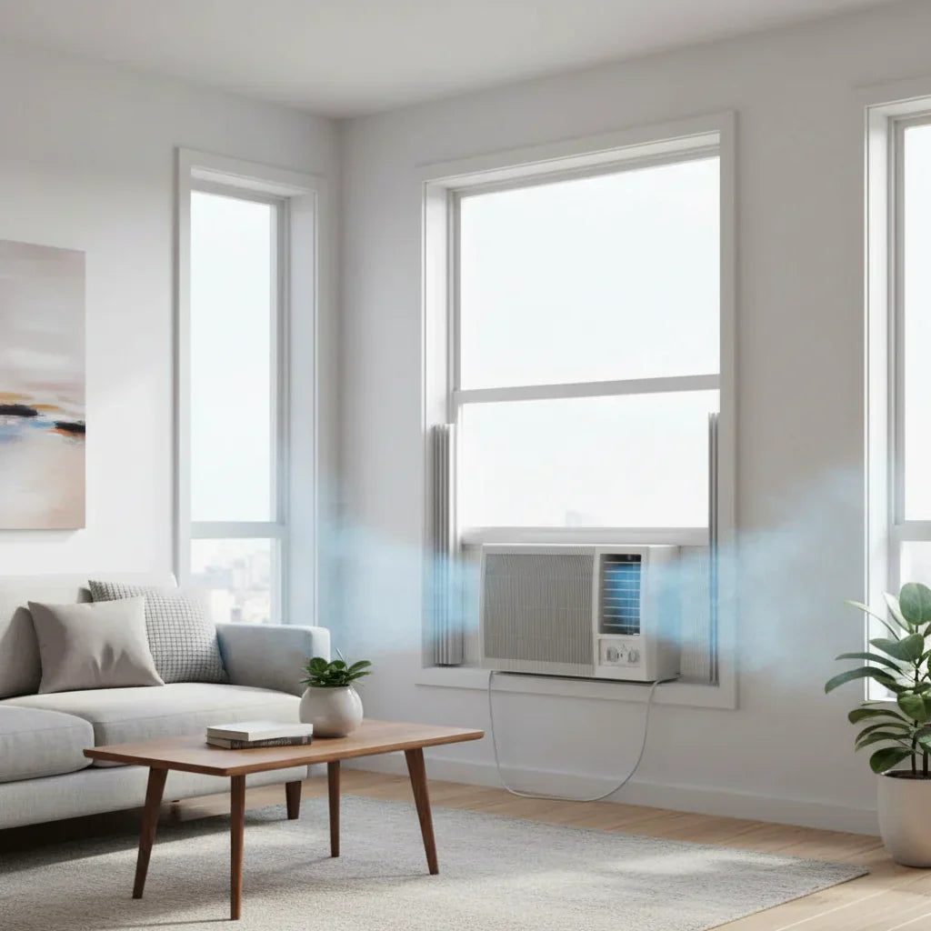 Kompakte 5000 BTU tragbare Klimaanlage für kleine Räume und Büros | Temsk