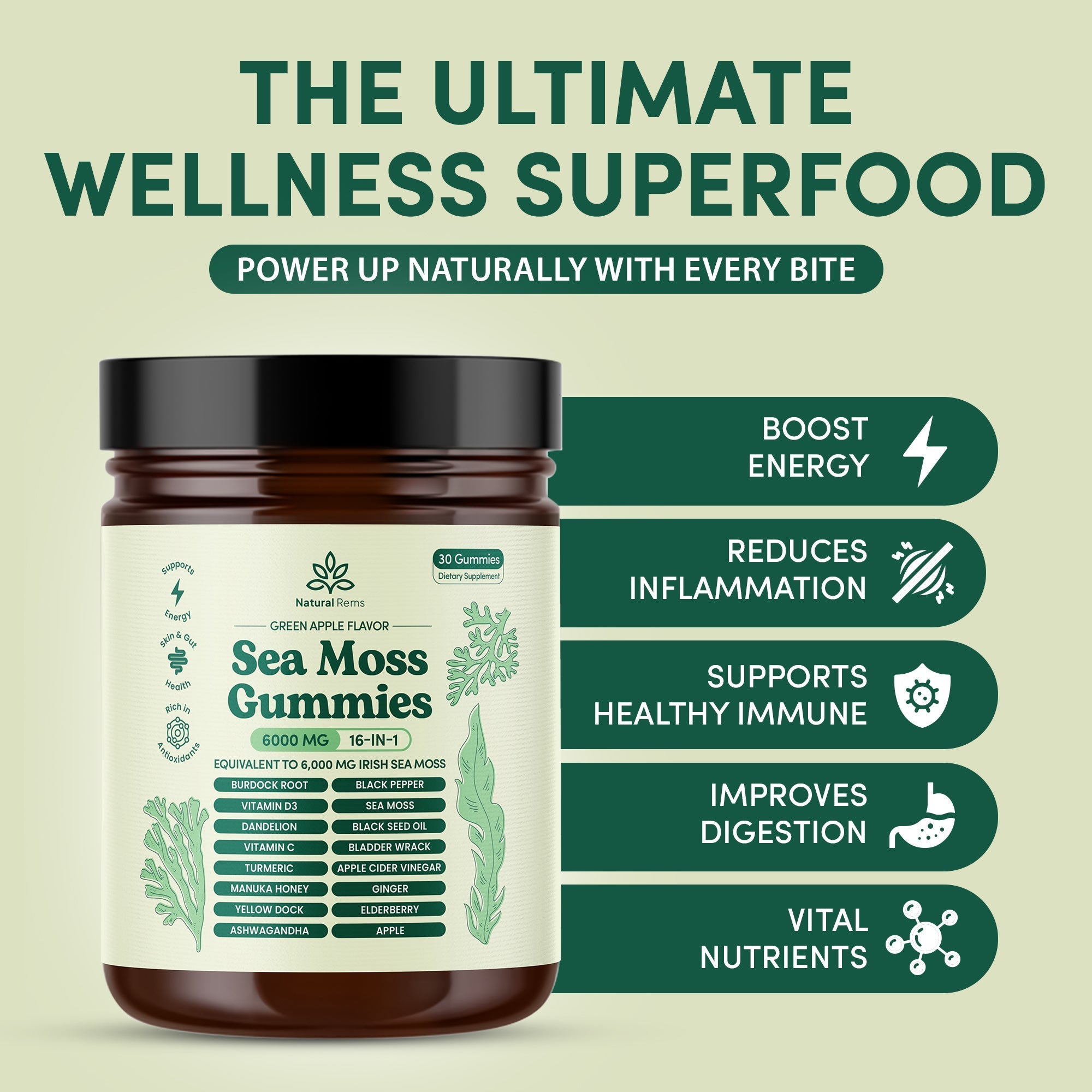 Sea Moss Gummies for Joint & Mobility Support | Temsk