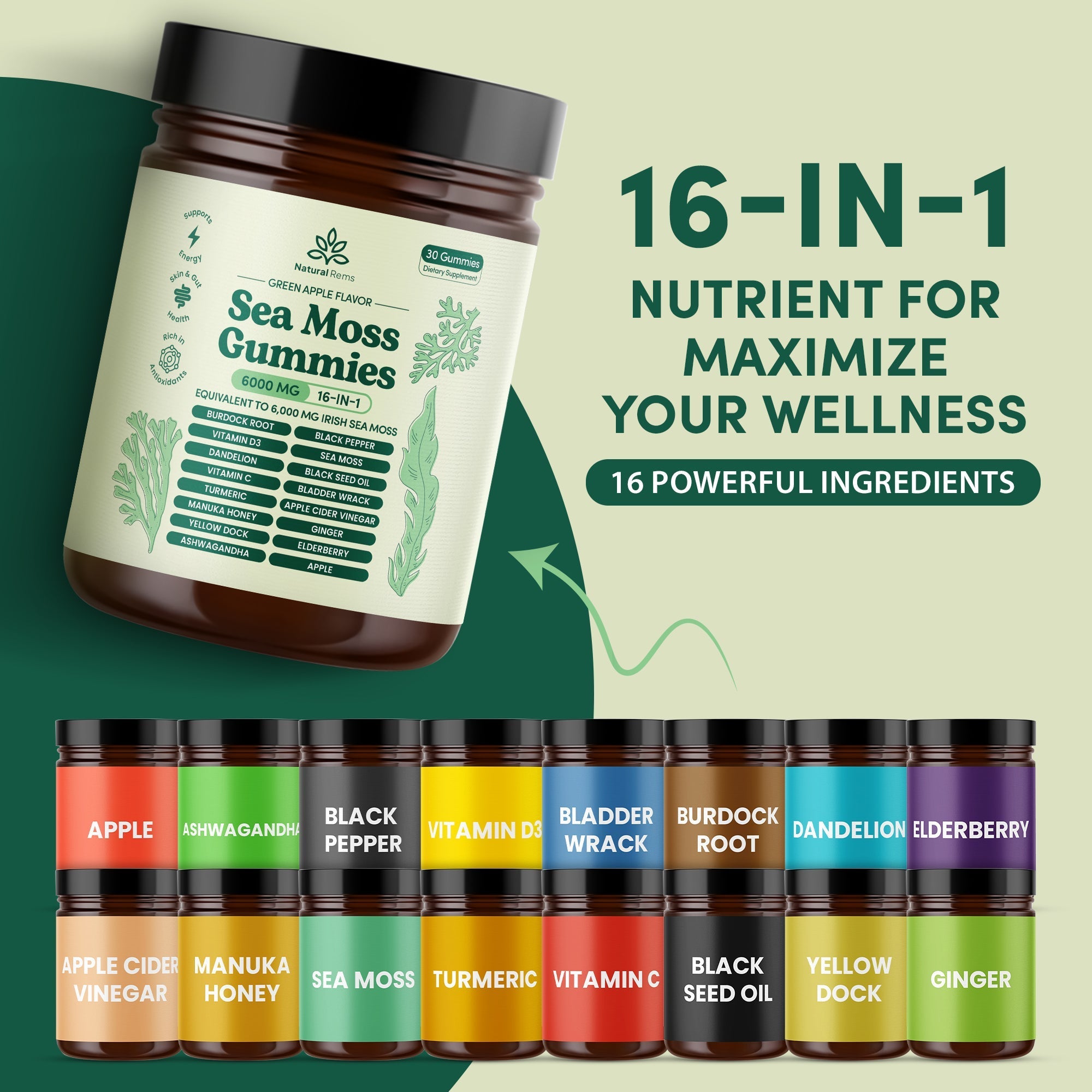 Sea Moss Gummies for Joint & Mobility Support | Temsk