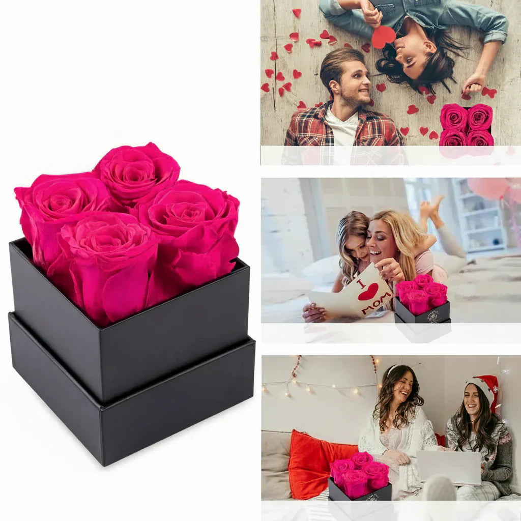 Mother's Day Rose Box Gift For Home Decor Flower Arrangement | Temsk