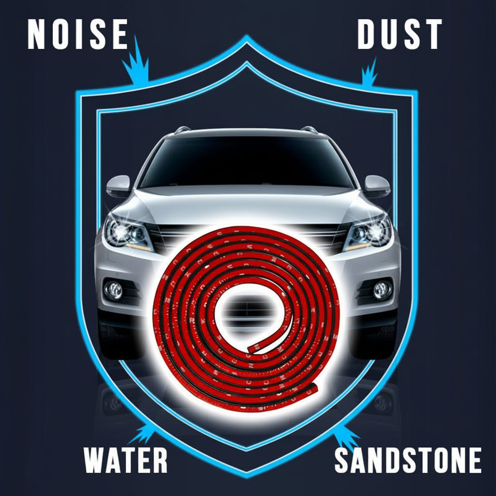 Rubber Door Seal For Quieter Car Ride Weatherproofing And Noise Reduction | Temsk
