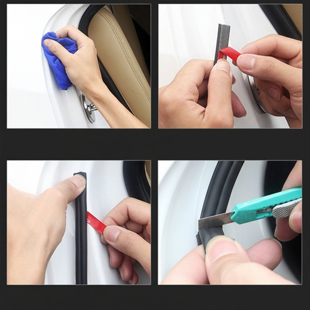 Rubber Door Seal For Quieter Car Ride Weatherproofing And Noise Reduction | Temsk