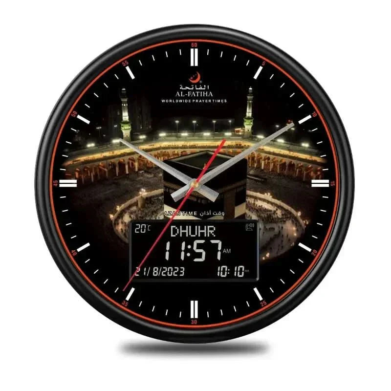 Orologio da Preghiera LumaTime con Regolazione Automatica dell'Azan e Dieci Suoni di Azan | Temsk