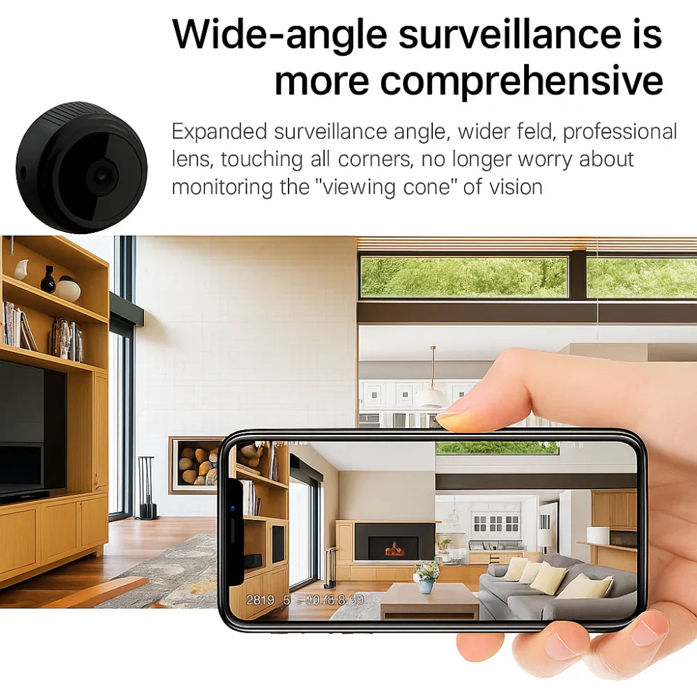Kompakte Indoor-WLAN-Sicherheitskamera mit Nachtsicht | Temsk