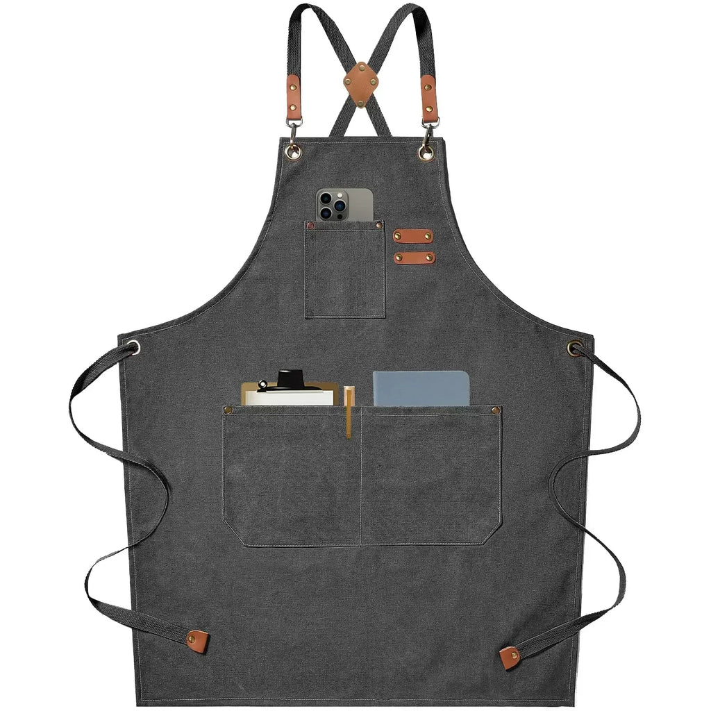 ProWear Canvas-Schürze für Unisex-Köche und Arbeitskleidung | Temsk
