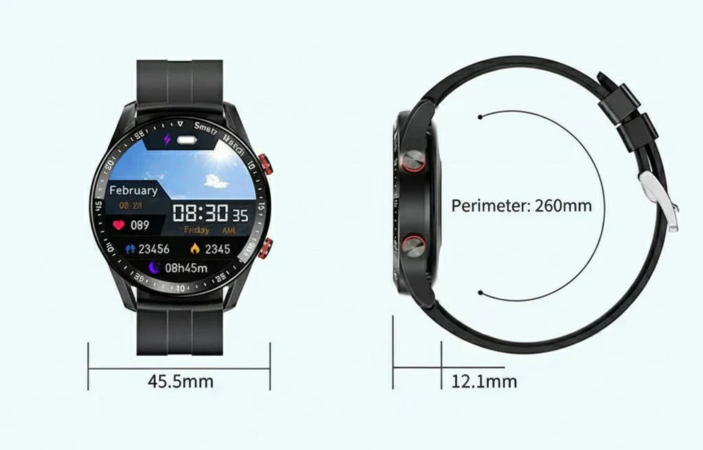 PulseNova Premium Men's Smartwatch With ECG And PPG And Call Function | Temsk