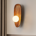 Verdara Wood Wall Lamp With Natural Warm Glow For Cozy Ambience | Snurv | Temsk
