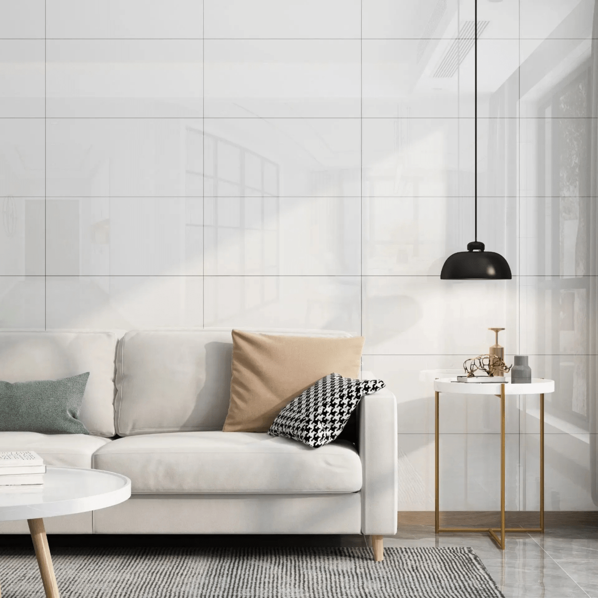 Marbello Elegant Self-Adhesive Marble PVC Floor Tiles | Temsk
