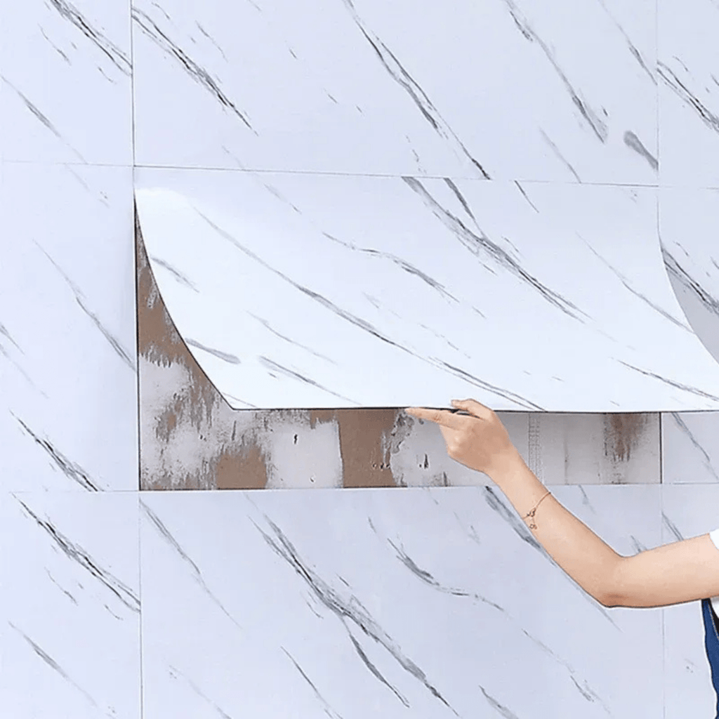 Marbello Elegant Self-Adhesive Marble PVC Floor Tiles | Temsk