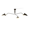 Spider Ceiling Lamp With Three Adjustable Brass Arms, Mid-Century Modern Fixture | Temsk