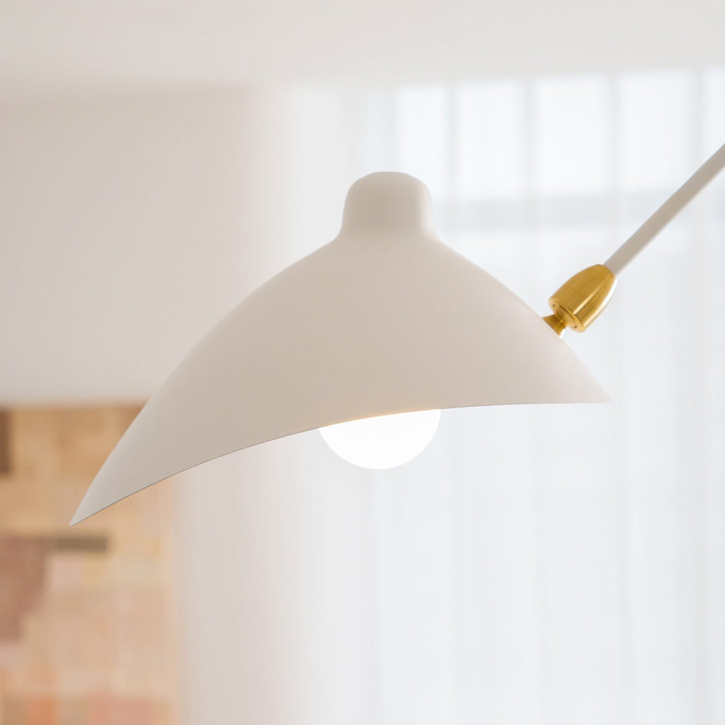 Spider Ceiling Lamp With Three Adjustable Brass Arms, Mid-Century Modern Fixture | Temsk