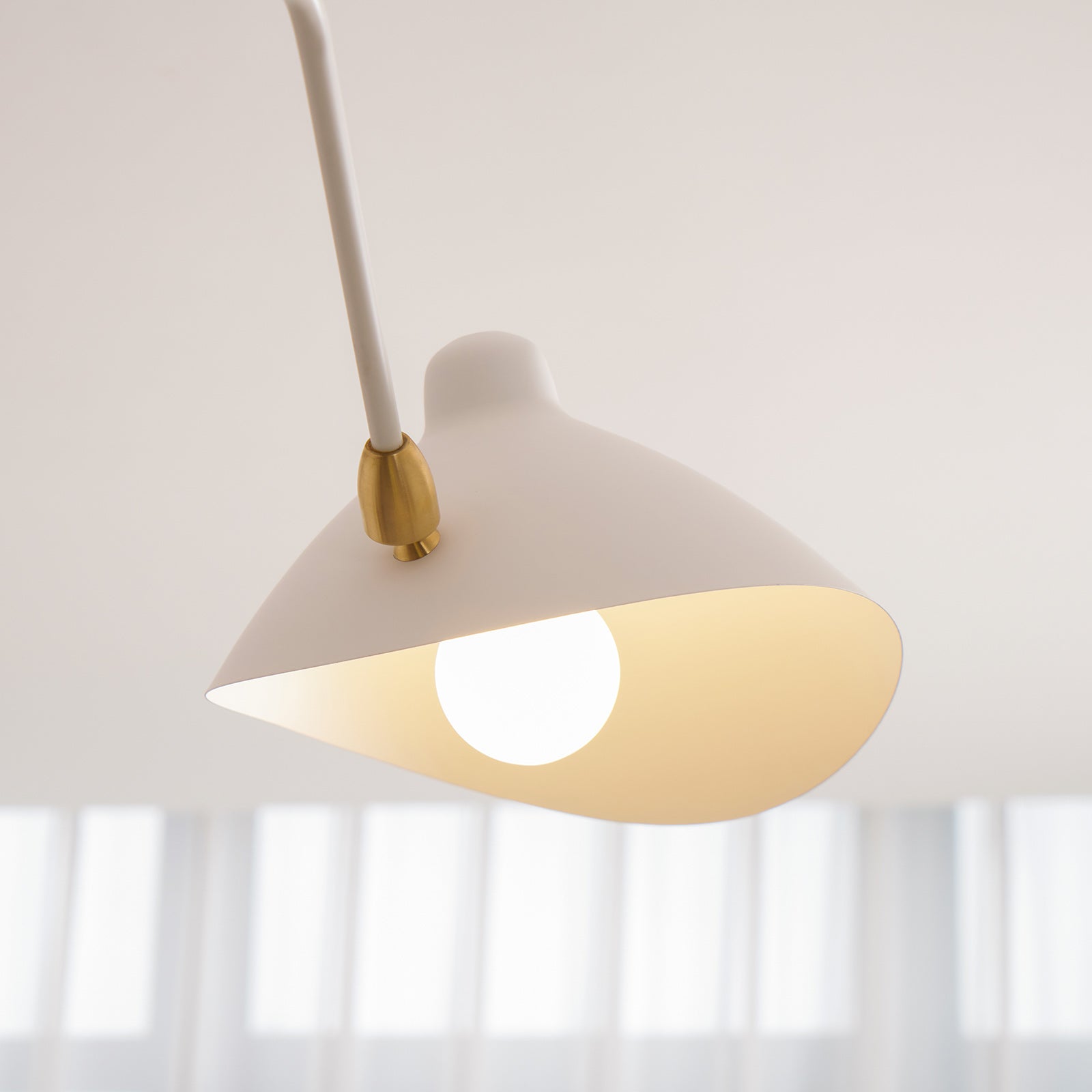 Spider Ceiling Lamp With Three Adjustable Brass Arms, Mid-Century Modern Fixture | Temsk