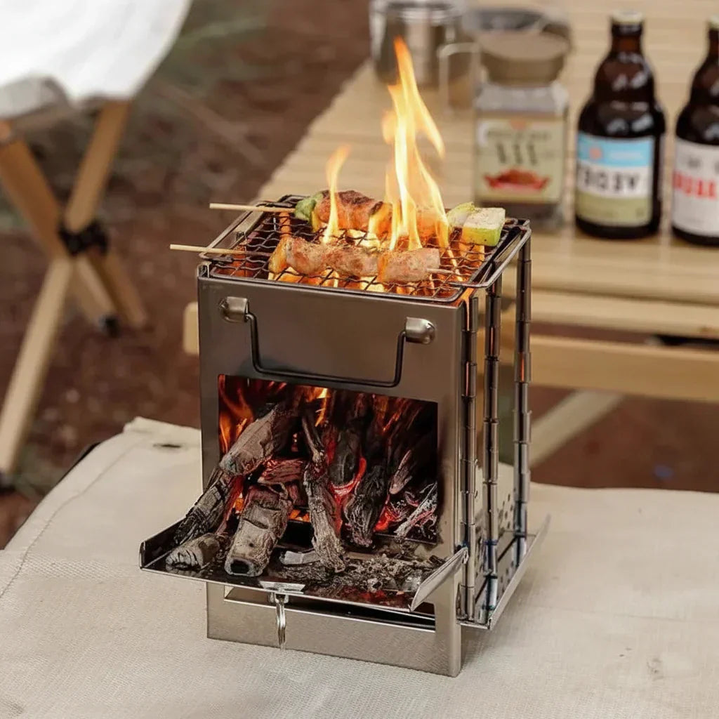 TrailNova Portable Stainless Steel Camping Stove for Outdoor Kitchen | Temsk