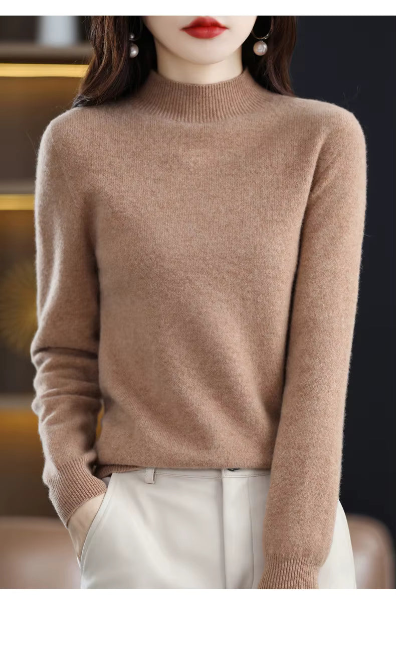 Aurelia Women's 100 Percent Wool Cashmere Pullover For Fall And Winter | Temsk