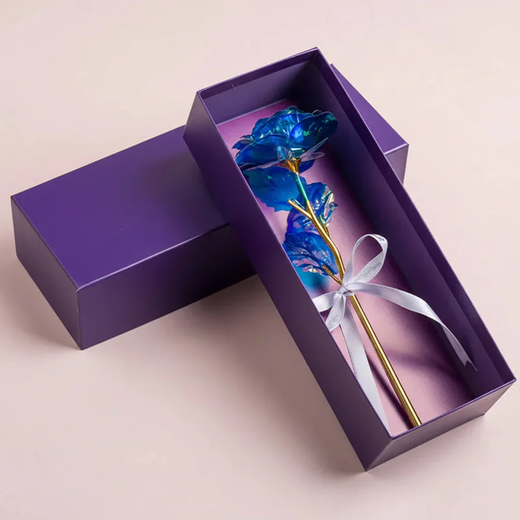 Rosen-Geschenkbox mit Künstlicher Blumenpräsentation zum Muttertag | Temsk