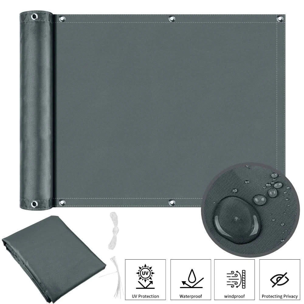 GardenShield UV and Waterproof Privacy Fence for Balcony, Garden, and Pool Areas | Temsk