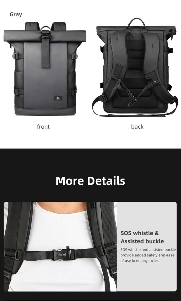 TrailNova Expandable Outdoor Backpack With Laptop Compartment And Large Capacity | Temsk