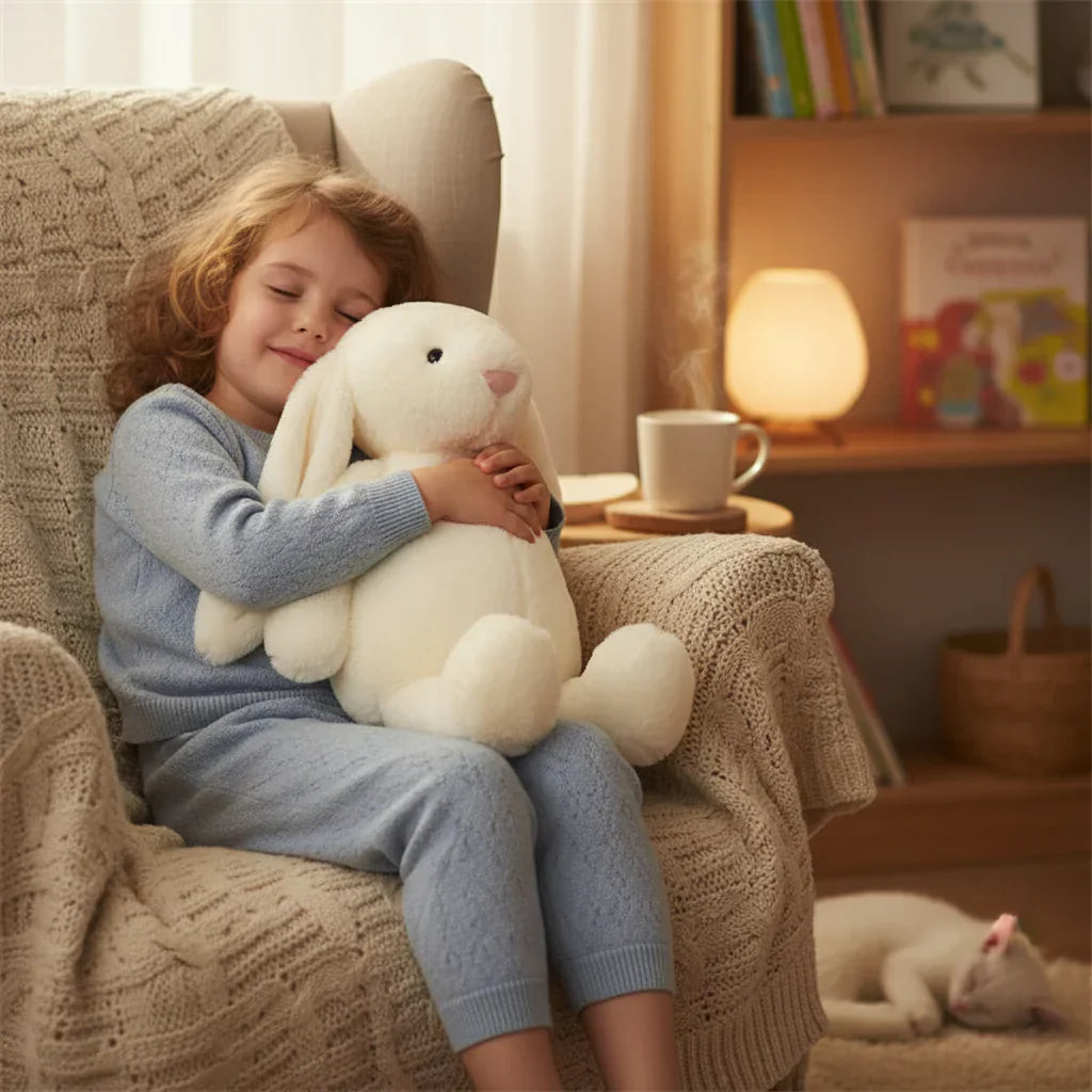 Plyšová hračka králíček Bunnycat, měkký plyšový mazlíček pro roztomilé objetí | Temsk