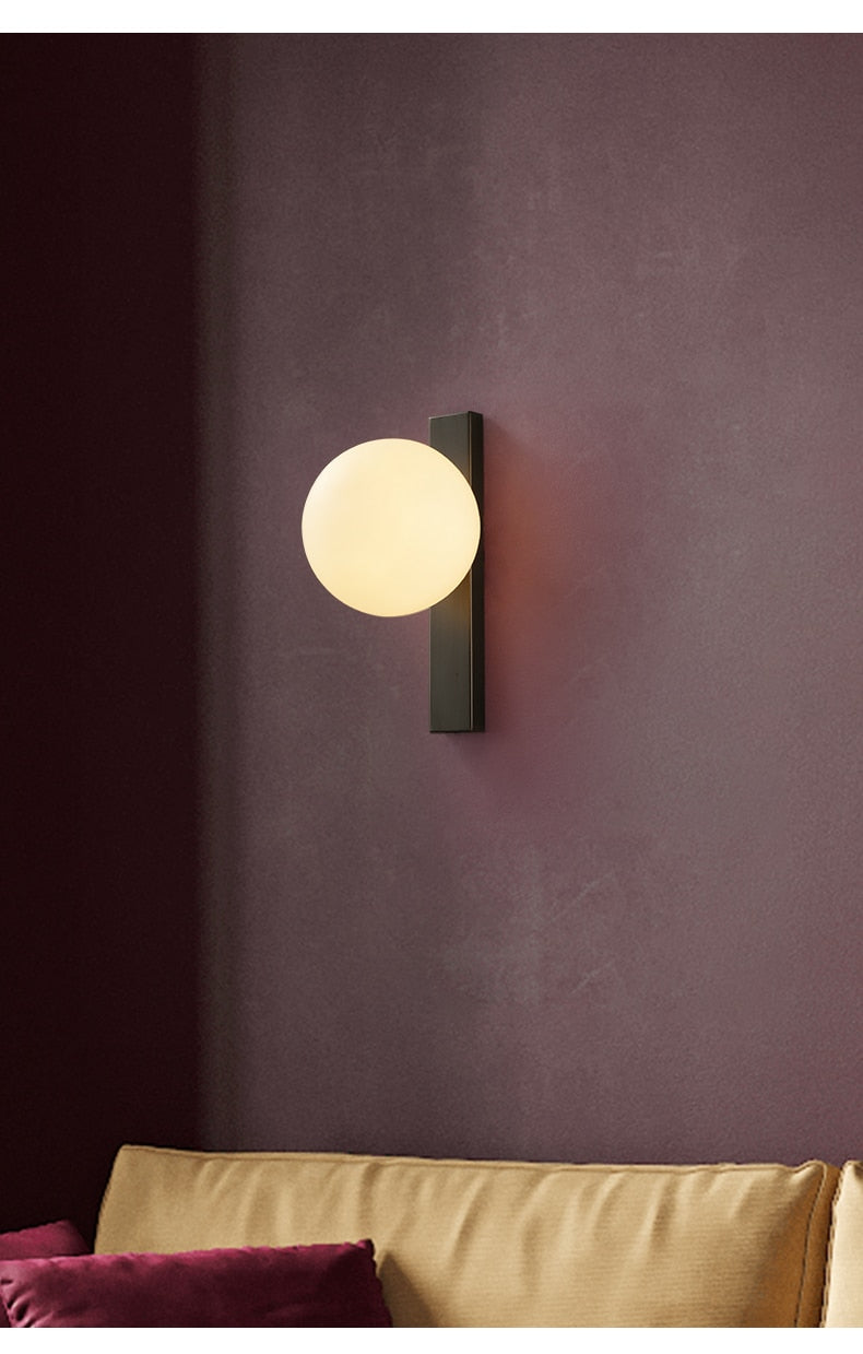 Lumora | Einfache Kupfer Circ LED-Wandleuchte | Snurv | Temsk