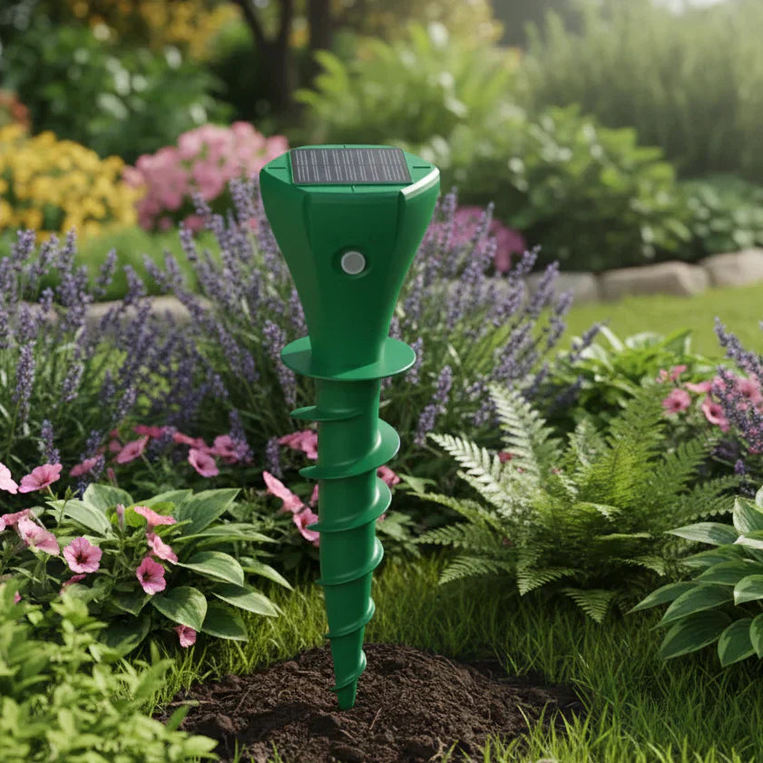 SunGuard Solar Mole Deterrent With Vibration For Garden And Lawn | Temsk
