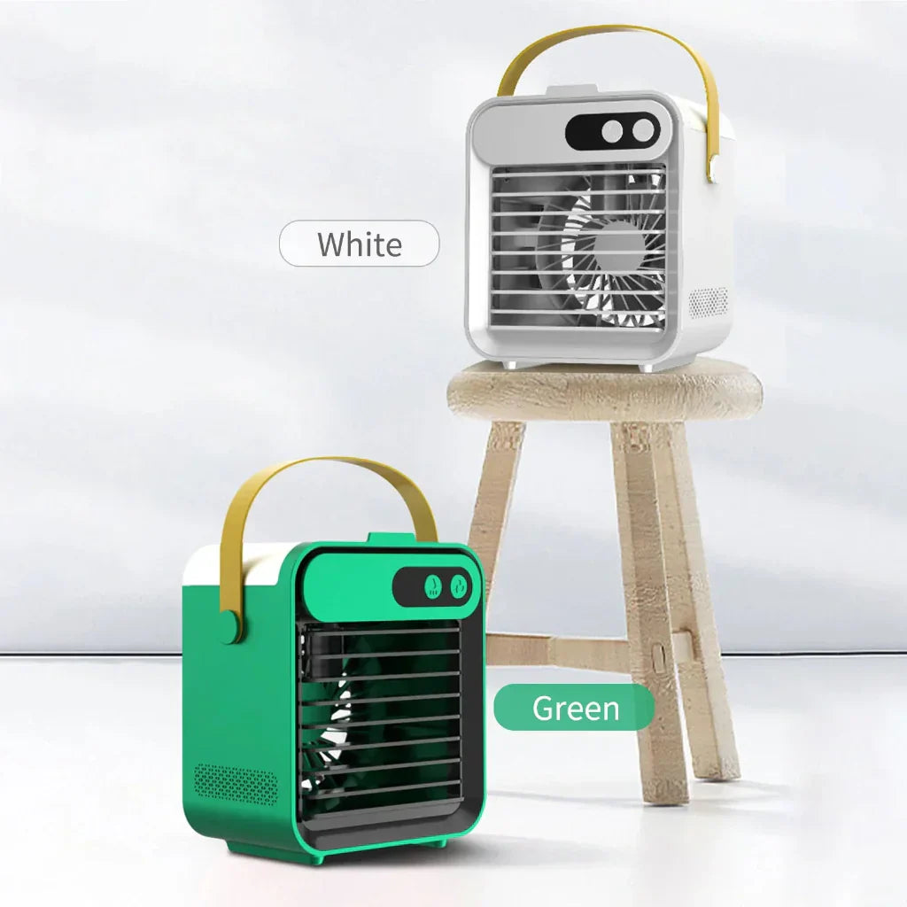 Kompakte tragbare Klimaanlage mit Nebelbefeuchter und Kühlventilator | Temsk