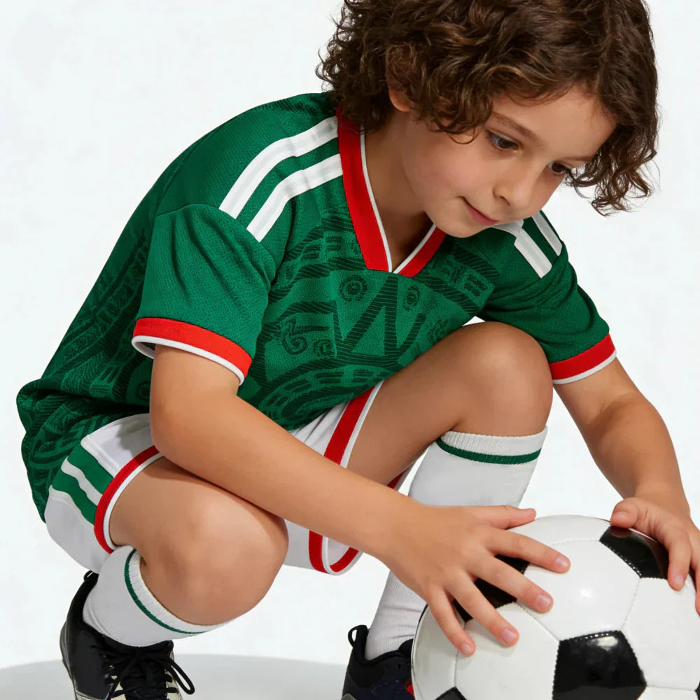Kids Soccer Uniform Shorts Set From Mexico 2026 World Cup | Temsk