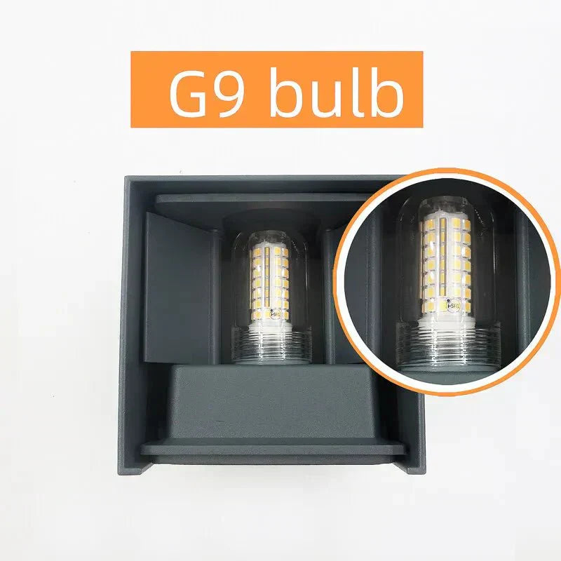 NovaGlow Modern Waterproof LED Wall Light IP65 Aluminum | Temsk
