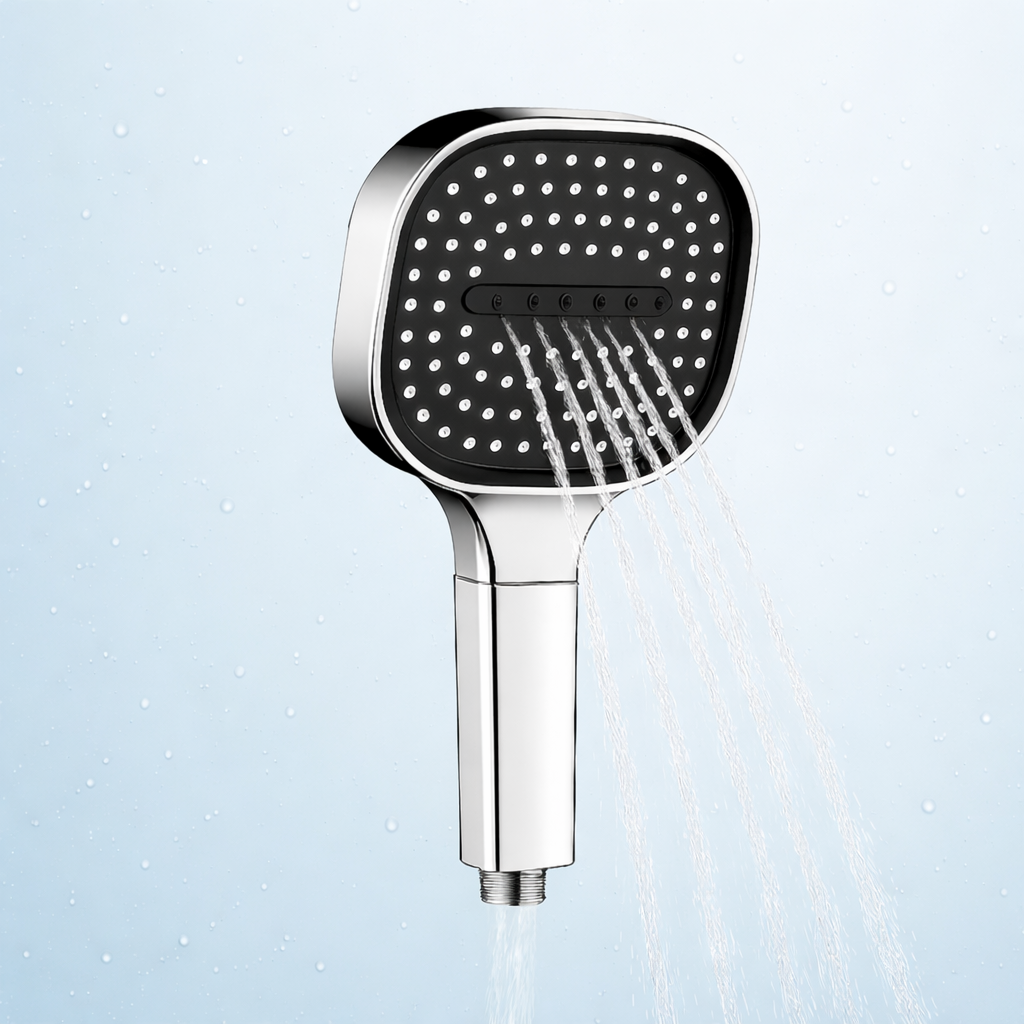 High Pressure Filtered Shower Head With Adjustable Spray Turbo Boost | Temsk