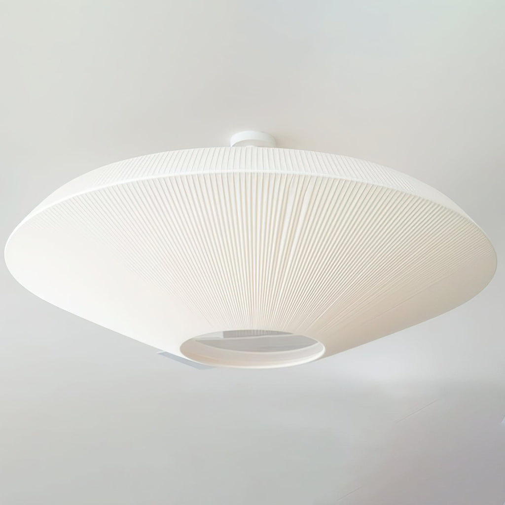 Oriental Style Ceiling Lamp With Fabric Shade For Dining Room Light Dimmable Three Sizes | Temsk